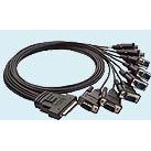 MOXA CBL-M68M9x8-100 - SCSI VHDCI 68 Male to 8-Port DB9 Male Connection Cable 100cm