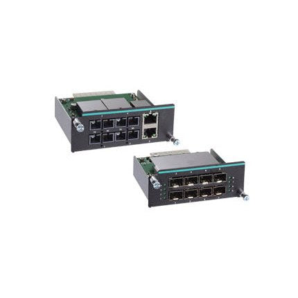 MOXA IM-6700A-8PoE IM-6700A Module with 8 x 10/100BaseTX PoE/PoE+ Ports, Fast Ethernet Interface Modules for IKS-6726A/6728A Modular Ethernet switches.