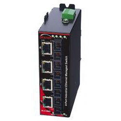 Red Lion Controls/N-Tron SLX-8MS-8SC Industrial Ethernet Switch, Sixnet LX8 p MNG 4SCmmf, 4km.