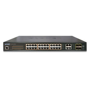 GS-4210-24P4C 24-Port 10/100/1000T 802.3at Gigabit PoE + 4-Port Gigabit TP/SFP Combo Managed Switch (220W)