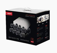 Load image into Gallery viewer, All in One CCTV Kit/Includes 720p DVR/Hik-Connect P2P / 8 Bullet Cameras/Power Supply and 8 Video and Power Cables (59ft)