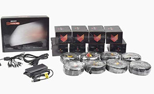 All in One CCTV Kit/Includes 720p DVR/Hik-Connect P2P / 8 Bullet Cameras/Power Supply and 8 Video and Power Cables (59ft)