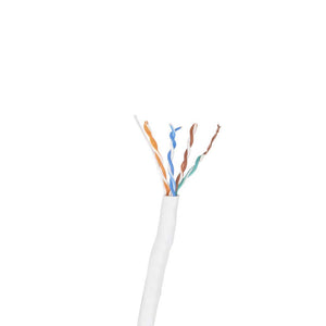 New LINKEDPRO Cat6 UTP Cable for Outdoor, White, 1000 ft (305 m), for CCTV Applications, Data Networks. Model PROCAT6EXTLITEW