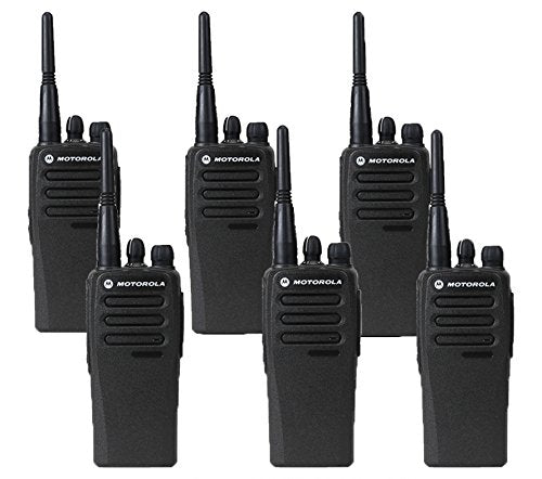 6 Motorola CP200d - Digital UHF 4 Watt 16 Channel Radio AAH01QDC9JA2AN - Pre-Programmed