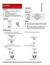 Load image into Gallery viewer, DS-1662ZJ Long Pendent Ceiling Mount Bracket Indoor Outdoor For Hikvision PTZ Cameras