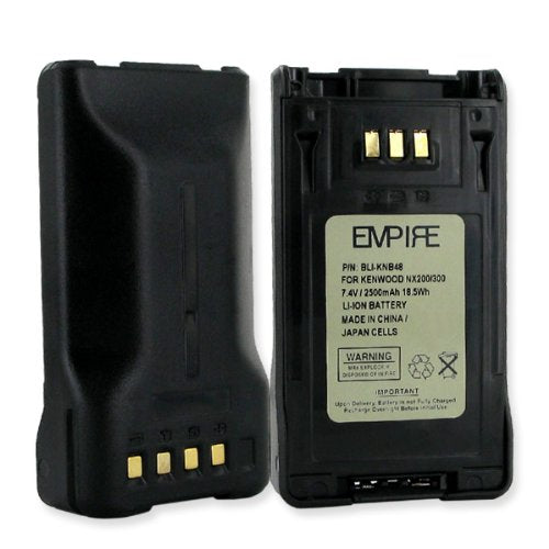 2500mA, 7.4V replacement Li-Ion battery for Kenwood KNB48L radios - Empire Scientific #BLI-KNB48