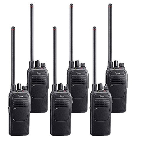 6 Pack of Icom IC-F1000 VHF Analog Two Way Radios PREPROGRAMMED