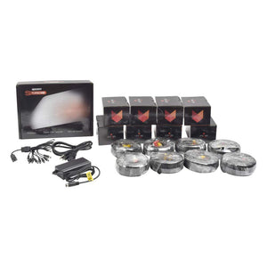 New All in One CCTV Kit/Includes 720p DVR/Hik-Connect P2P / 8 Bullet Cameras/Power Supply and 8 Video and Power Cables (59ft)