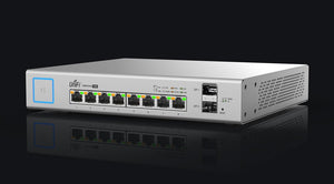 Ubiquiti Networks US-8-150W Managed Gigabit Ethernet (10/100/1000) Power Over Ethernet (PoE) White Network Switch