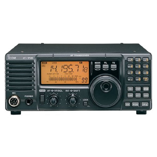 Icom IC-718 HF All Band Amateur Base Transceiver 100 Watts - Original Icom USA