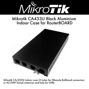 MikroTik CA433U Case for RB433 Series Indoor Aluminium with Holes for USB