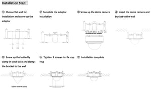 RCM-1 DS-1227ZJ In-Ceiling Mount Bracket for Hikvision Vandal Proof Dome Camera DS-2CD27x2